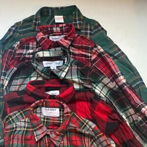 Flannel Button Down Long Sleeve Shirt Bundle Old Navy